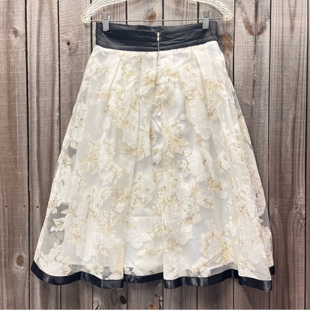 Imperfect NWT Ryu skirt mesh overlay pleated‎ cocktail skirt small medium? - Picture 3 of 16